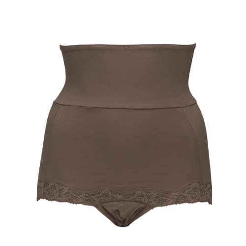 Fukusuke Underwear [Satisfied] Beauty Warming Nighttime Sanitary Shorts, 1-Piece Set, Boxer Briefs with Belly Warmer, Women's, Greige