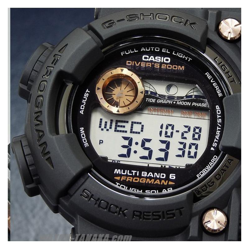 Casio G-SHOCK FROGMAN Series 200m Waterproof Quartz Movement Resin Strap Japanese and Korean Watch Men's Watch Blue Dial GWF-1000B-1JR