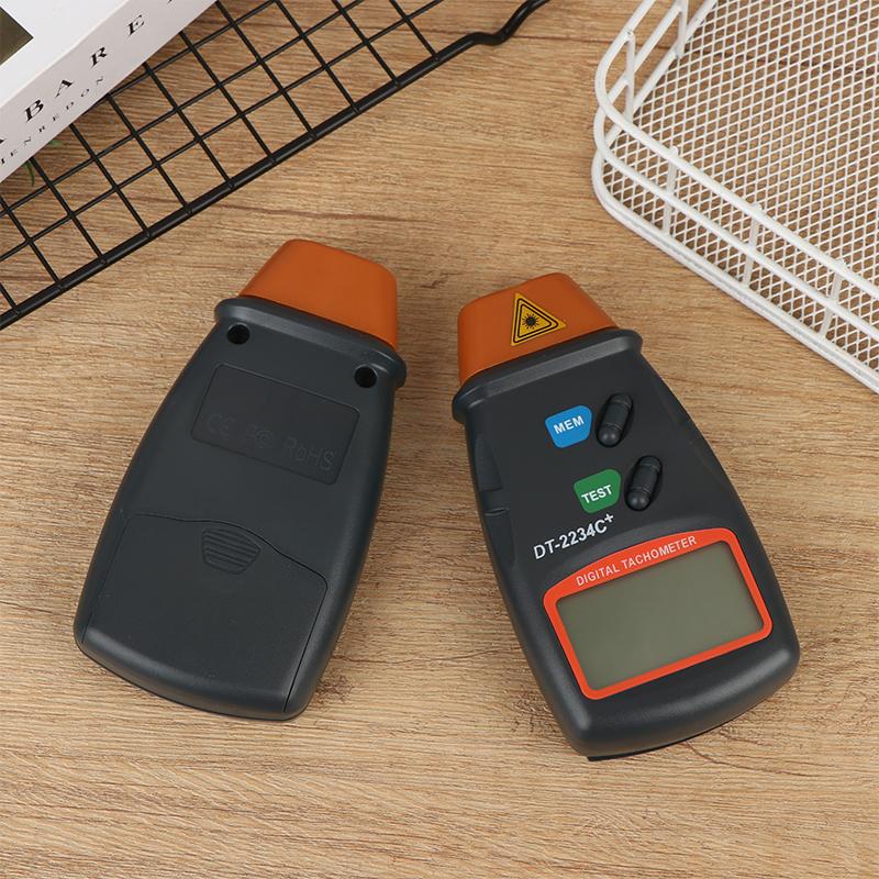 Digital Laser Tachometer Hour Meter Diagnostic Tool Non-Contact Motor Lathe Speed Gauge Revolution Spin Rpm Meter 1Pc