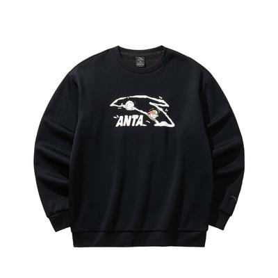 Anta Herbst Fleecetop mit Rundhalsausschnitt Herren Oberteile Schwarz 952548708-3
