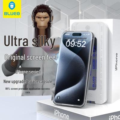 BLUEO Προστατευτικό Οθόνης από Τζάμι για iPhone με Κιτ Εγκατάστασης