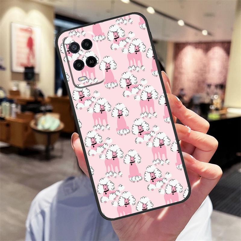 Pudel Cartoon Girly Süßes Case Für Oppo A94 A54 A40 A60 A80 A98 A78 A18 A38 A58 A16 A76 A96 A17 A77 A74 A57S A15 Hülle
