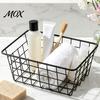 Gouden Gesmeed IJzeren Containers Opbergmand, Scandinavische Stijl Draad Organizer Bak, Grote Kledingkast Kleding Organisatie Bakken Capaciteit Decoratieve Container voor