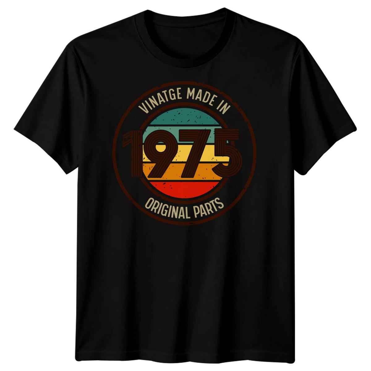 Vintage Made In 1975 Original Parts 51st Birthday Gift Mens T-Shirt S
