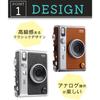 [Instax] mini Evo Hybrid Instant Camera Brown + Film 40 Sheets + microSD 32GB + Decoration Pen (Brown, 4-Piece Set)