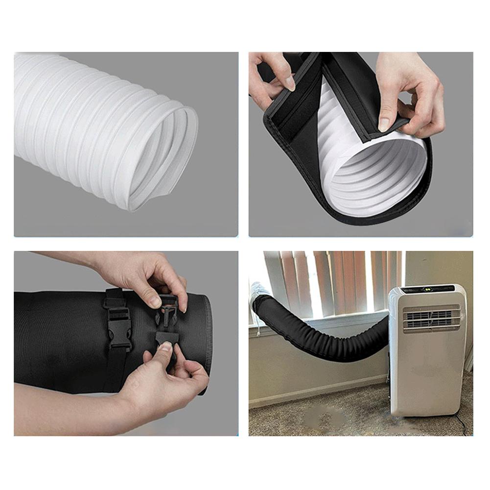 Portable Air Conditioners Insulated Hose Cover AC Hose Insulating Sleeve Duct Vent Cover For 5-5.9inch Exhaust Hose