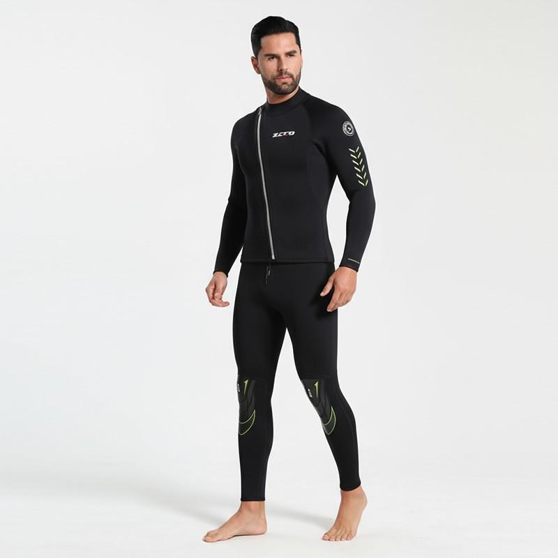 Ensemble Combinaison Néoprène 3mm Hommes Femmes - Snorkeling Plongée Surf Natation Eau Froide