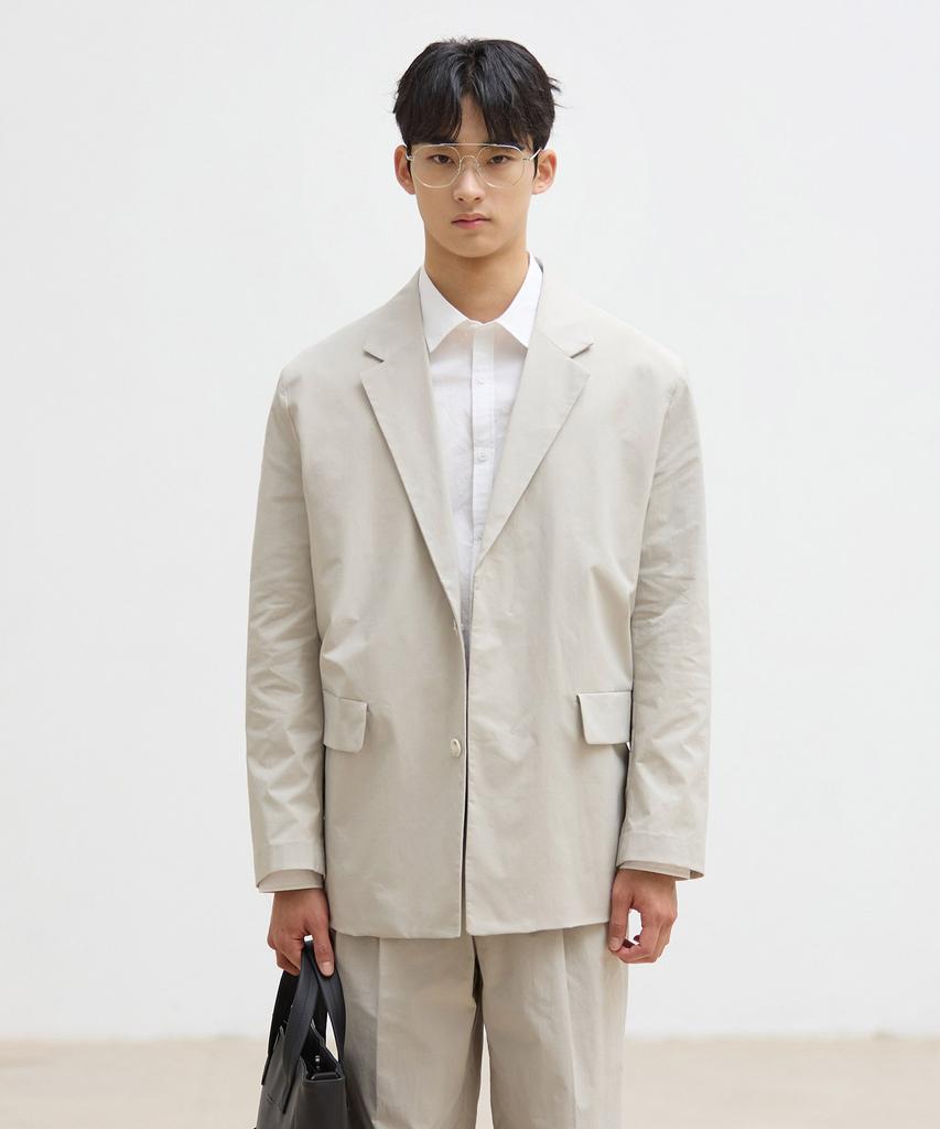 Stco [Summer Setup] Cotton Nylon Comfort Setup Set_Light Beige (Oversized)_Sejvb71Set