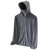 Men's Ultra-Thin Ice Silk Hooded Sun Protection Windbreaker for Outdoor Fishing