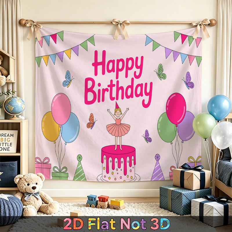 Red Photography Birthday Background 1pc - Photo Booth Props