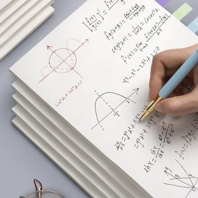 Bloc-notes en papier à gratter, 25x17cm, 40 feuilles/pièce, carnet de calcul pour étudiants, carnet de croquis du personnel