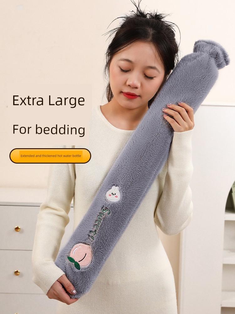 Water-Filled Hot Water Bottle, Long Strip, Explosion-Proof, Extended Length, Large Size, Warm Water Bag, Bed Warmer, Quilt Warmer, Female Belly