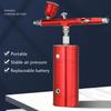 Air Compressor Mini Spray Gun Set Spray Pump Gen Pen Air Compressor Kit Portable Air Brush USB Rechargeable