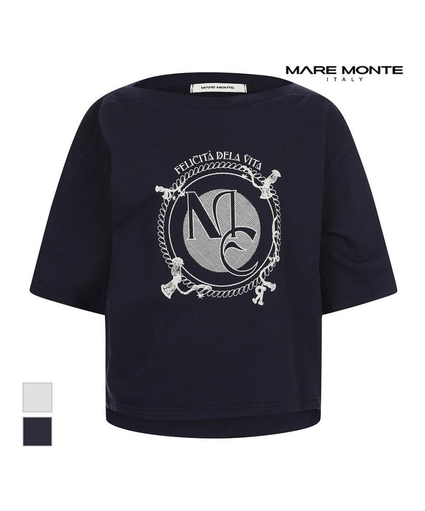 MAREMONTE Big Print Short Sleeve T-Shirt_M245Mts43D0
