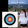 Aq 10Pcs Profession Archery Targets Paper Face Bow Arrow Gauge Shooting Target Paper Traditional Shooting Accessories
