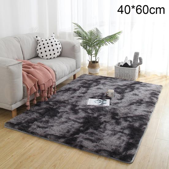 Soft Tie-Dye Carpet Floor Mat Fluffy Antiskid Area Rug Home Living Room Decor