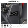 2X Carbon Fiber Console Air Vent Outlet Dash Side COVER Trim For Ford F150 +