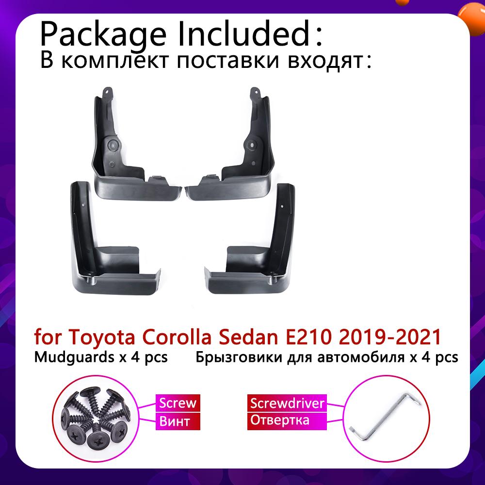 For Toyota Corolla Altis E210 Sedan Saloon    Mudguards Mudflap Fender Mud Flaps Splash Flap Guards Car