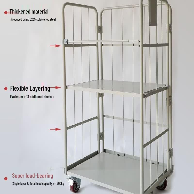 Heavy-Duty Silent Logistics Platform Cart