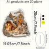 Nativity Scene, 2D Flat Acrylic, Tabletop Decoration, Suitable for Living Room, Office, Gifts, Christmas, Easter, Halloween