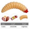 50pcs 2.4cm Maggot Grub Soft Lure Baits Smell Worms Glow Shrimps Pike bass carp Pesca isca artificial Fishing Lure fishing goods