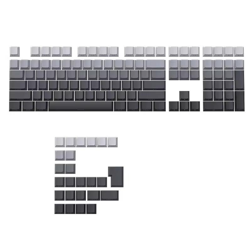 133-Key Custom PBT Keycaps Top-Selling Global Gaming Mechanical Keyboard with Polar Day Gradient Side Engraving