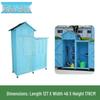 Outdoor Anti-Corrosion Sunscreen Storage Cabinet for Garden and Courtyard