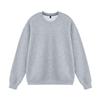 Trendy Heavyweight Drop Shoulder Cotton Pullover Women's Loose Long Sleeve Solid Sweatshirt