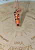 Jet Copper Isis Plate Pendulum Ring 2 Inch Chamber Reiki Wiccan Healing Dowsing Metaphysical Spiritual Answers Occult Mystic