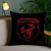 A-Abarth Scorpion Cushion Cover Soft Short Plush Double-Sided Printing Home Decor Machine Washable Pillow Case Gift