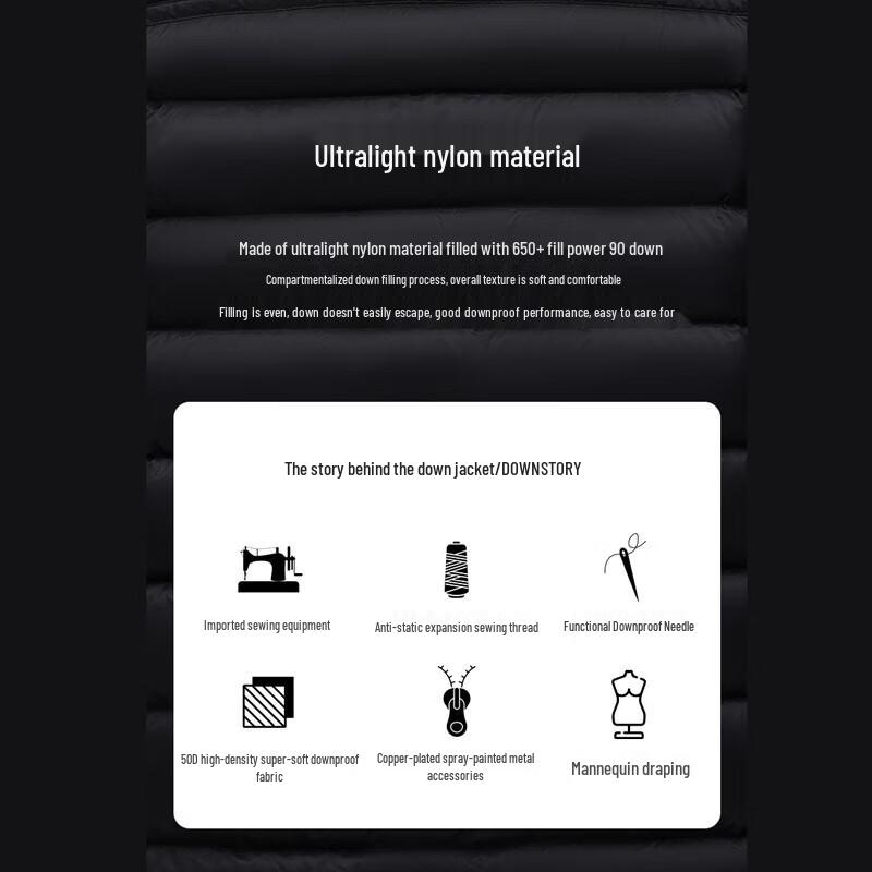 Jinyujie Damen Mittellange Stehkragen Leichte Daunenjacke