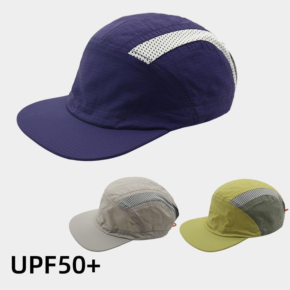 Summer Flat-Brimmed Baseball Cap Quick-Dry Ultralight Duckbill Hat Foldable Breathable Soft Brim Sun Hat