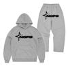 Neues Y2K Hip Hop Street Hoodie Set Sweatshirt Gothic Punk Rock Hose Streetwear