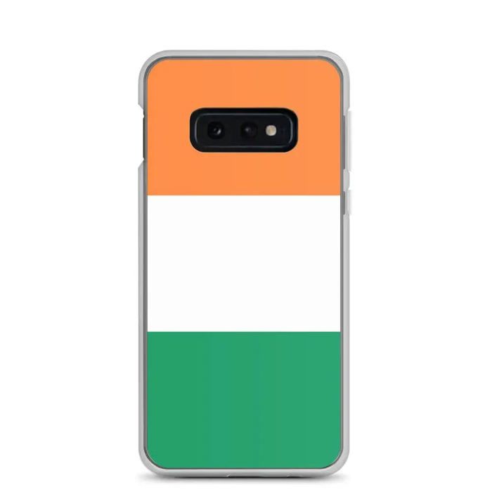 Coque Téléphone - Samsung - Galaxy S10e - Drapeau Irlande - Souple - Multicolore