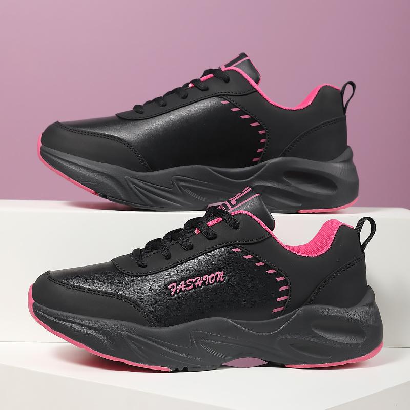 

Мода 2025 Новые Женские Удобные Нескользящие Дизайнерские Повседневные Кроссовки Женские Спортивные Кроссовки для Бега Модные Высококачественные Кожаные Кроссовки для Бега 35