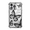 Foreign Trade Explosion Black Butterfly Is Suitable for Apple 14 Anti-drop Mobile Phone Case Iphone17 High-value Airbag Case 16pm.