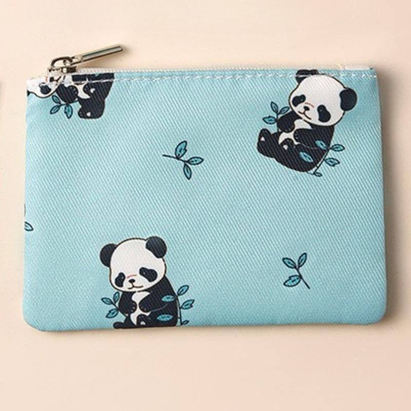 Mini Zipper Coin Purses Canvas Coin Wallet Lady Girls Earphone Coin Key Money Storage Bag Short Pouch Student Card Holder