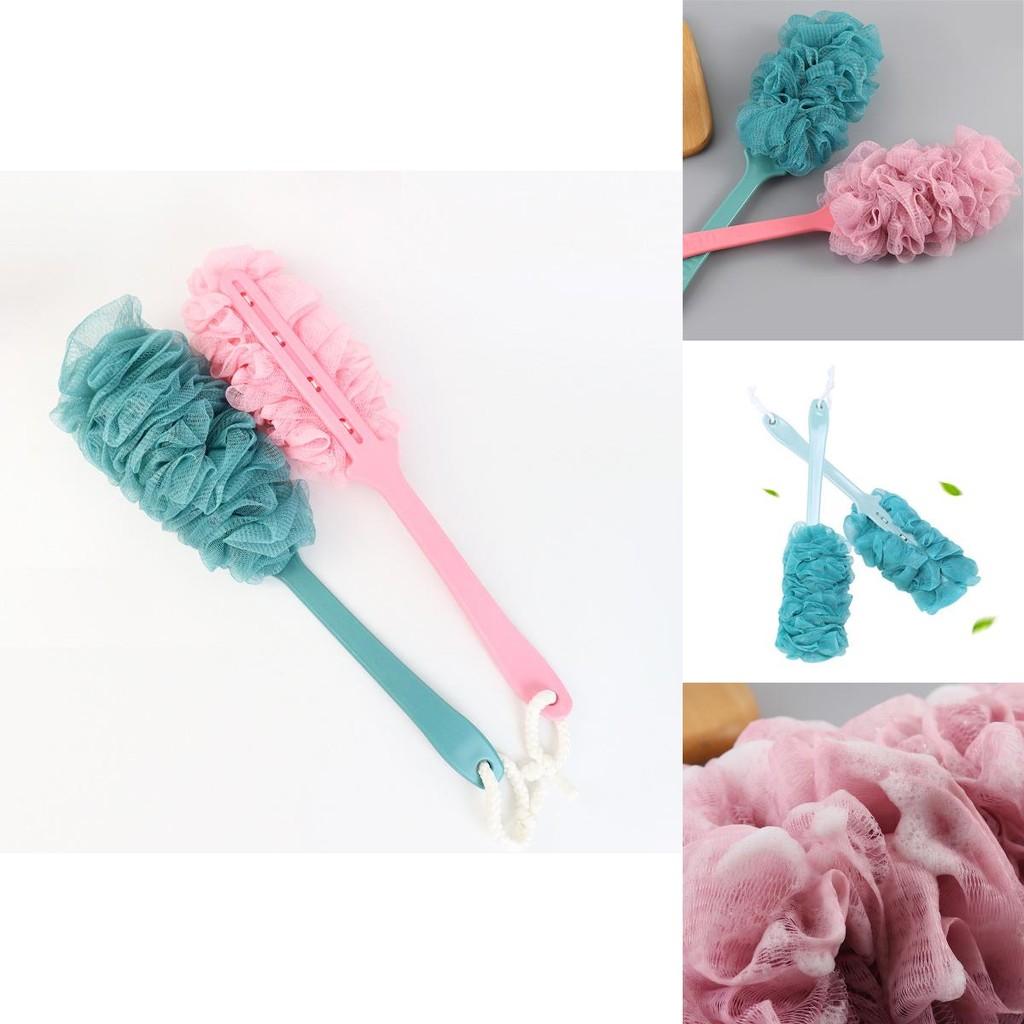 Long Handle Bath Body Back Shower Brush With Soft Loofah For Exfoliating Skin Clarity And Health