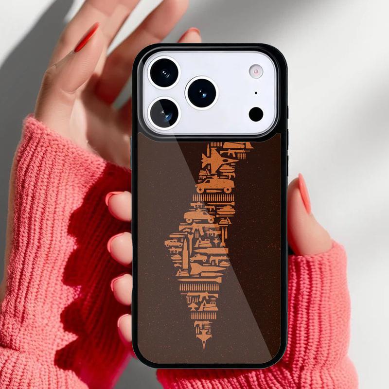 P-alestinian Map Arabic Calligraphy Phone Case for iPhone 17 Air 16e 15 14 13 Pro Max Back Cover for 12 11 Pro Coque