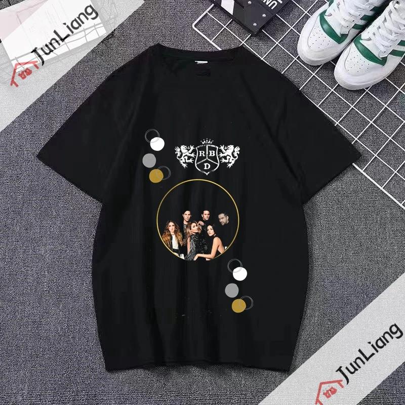 Happy Fashion Tshirt La Line Mens and Womens Style Street Tshirt Crewneck Casual Top Fashion Street Camisetas
