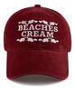 Bichiseuaenkeulim Love Piece Cation Ball Cap-Red Wine