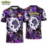 Pokémon Gengar Graphic T-shirt Japanese Anime and Game Football Jerseys Summer Sports Men's T-Shirt Kid's
