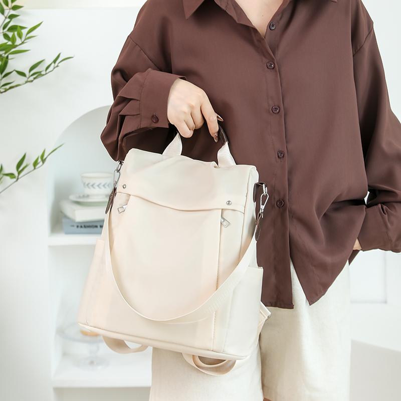 Anti-Theft Backpack Women's Nylon Travel Bag Multifunctional Lightweight Shoulder Bag