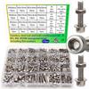 570pcs Stainless Steel Hex Socket Head Cap Screw Set, Nuts and Flat Washers, for Home, Industrial and Automotive Projects.