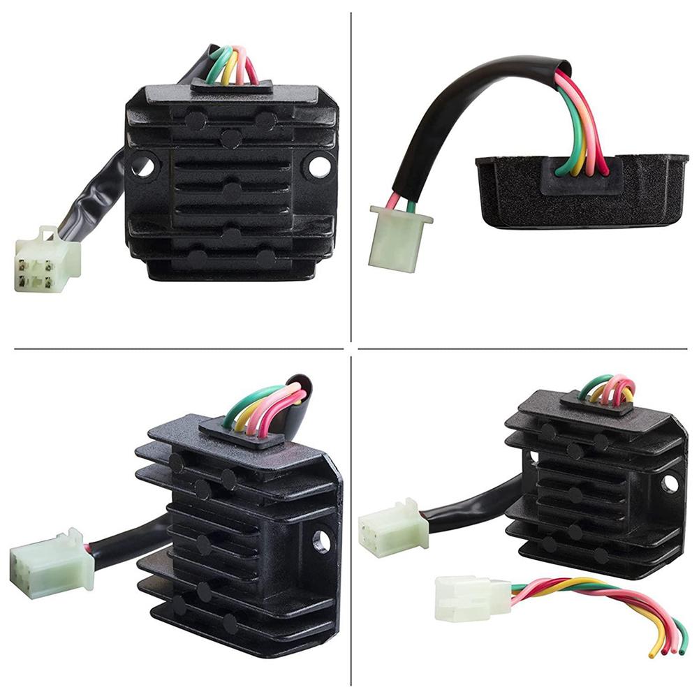 4 Wires Voltage Regulator Rectifier Current Rectifier Motorcycle Regulator Rectifier for ATV GY6 CG125-250CC Scooter SSR 125