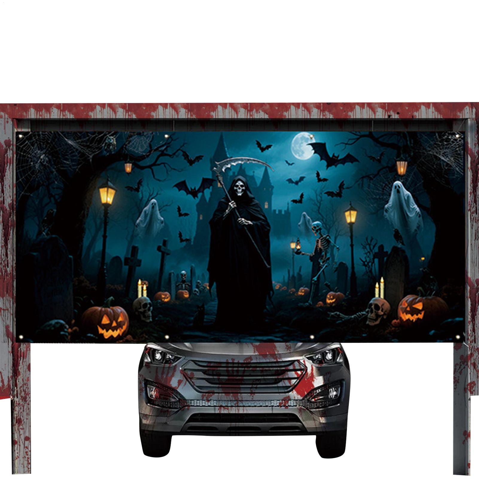 

Garage Door Covers Decorative Scary Garage Door Decor Wall Backdrop Hangable For Outdoor Home Holiday Party Lawn Yard Garden China Mainland