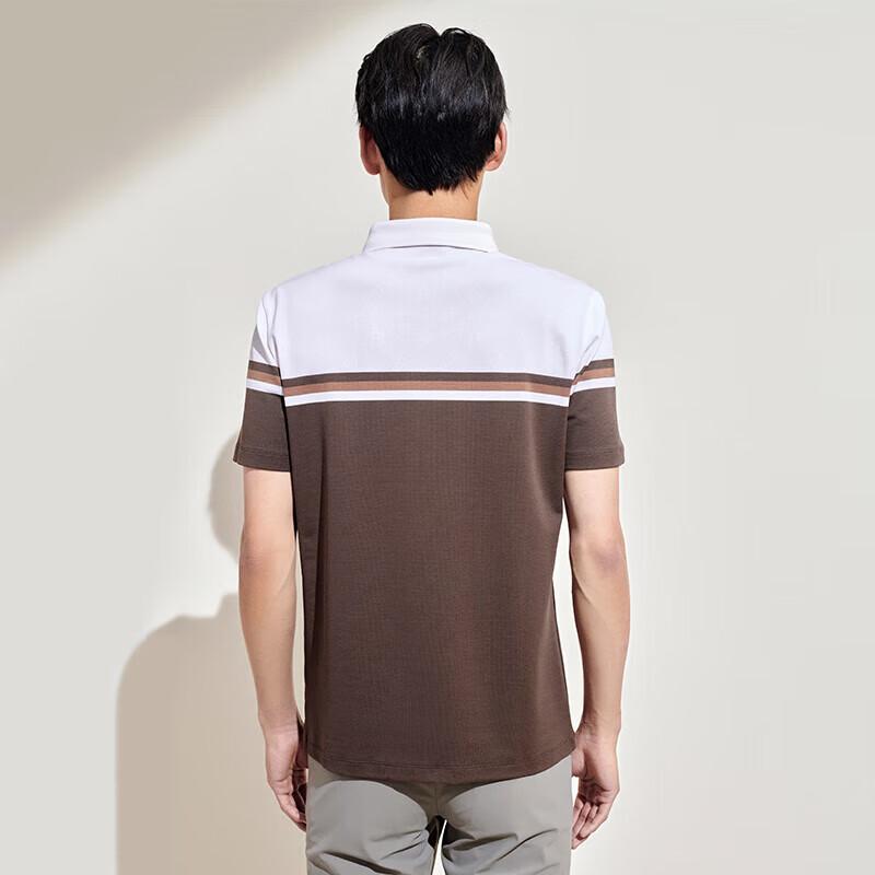 

Men s Fashion Color-block Short Sleeve Polo Shirt