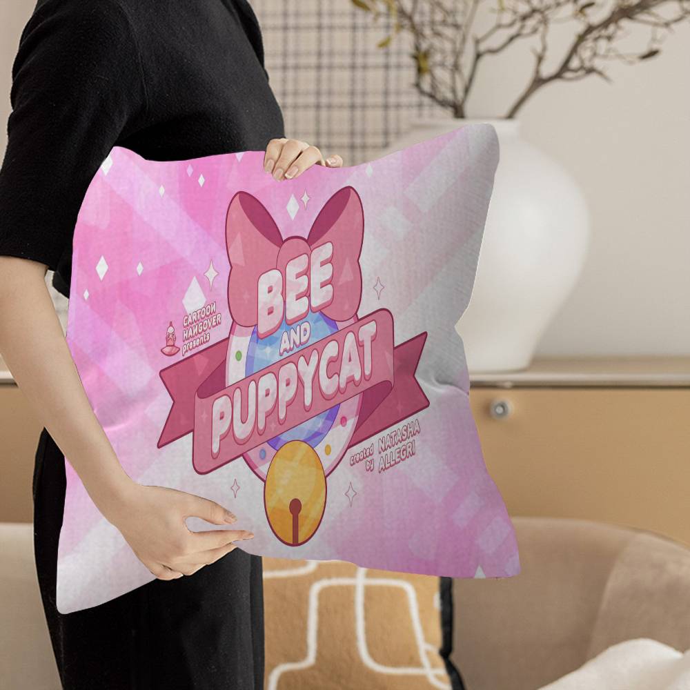 Bee And Puppycat Anime Lucky Dragon Pillow Cover Sofa Cushion Cover Home Room Decoration Children Gift