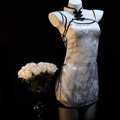 2025 Trendy Cheongsam: Elegant, Playful Couple Pajamas with Ancient Style Charm