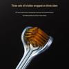 Luxury Three-Sided Soft Bristle Toothbrush: Comfortably Cleans Gums & Tongue